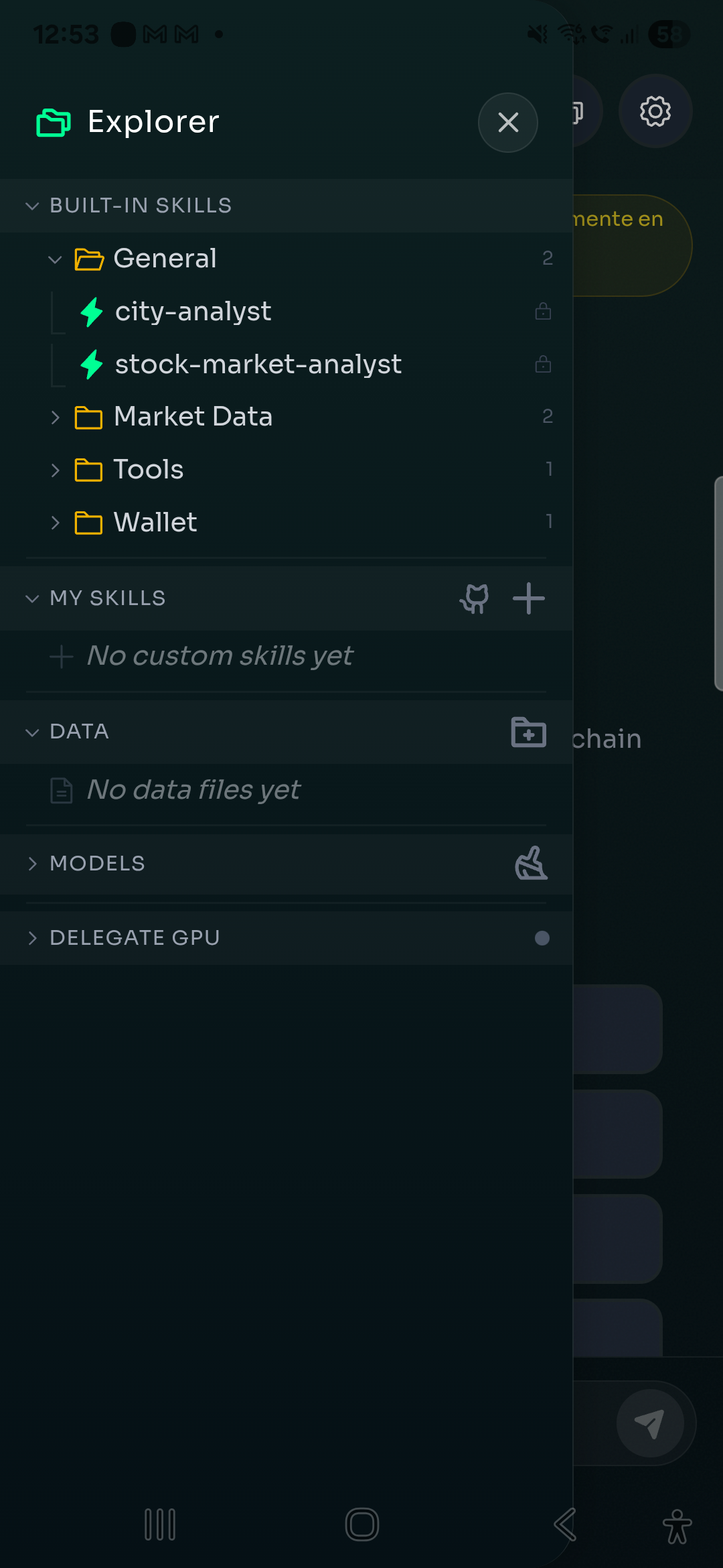 Skills explorer