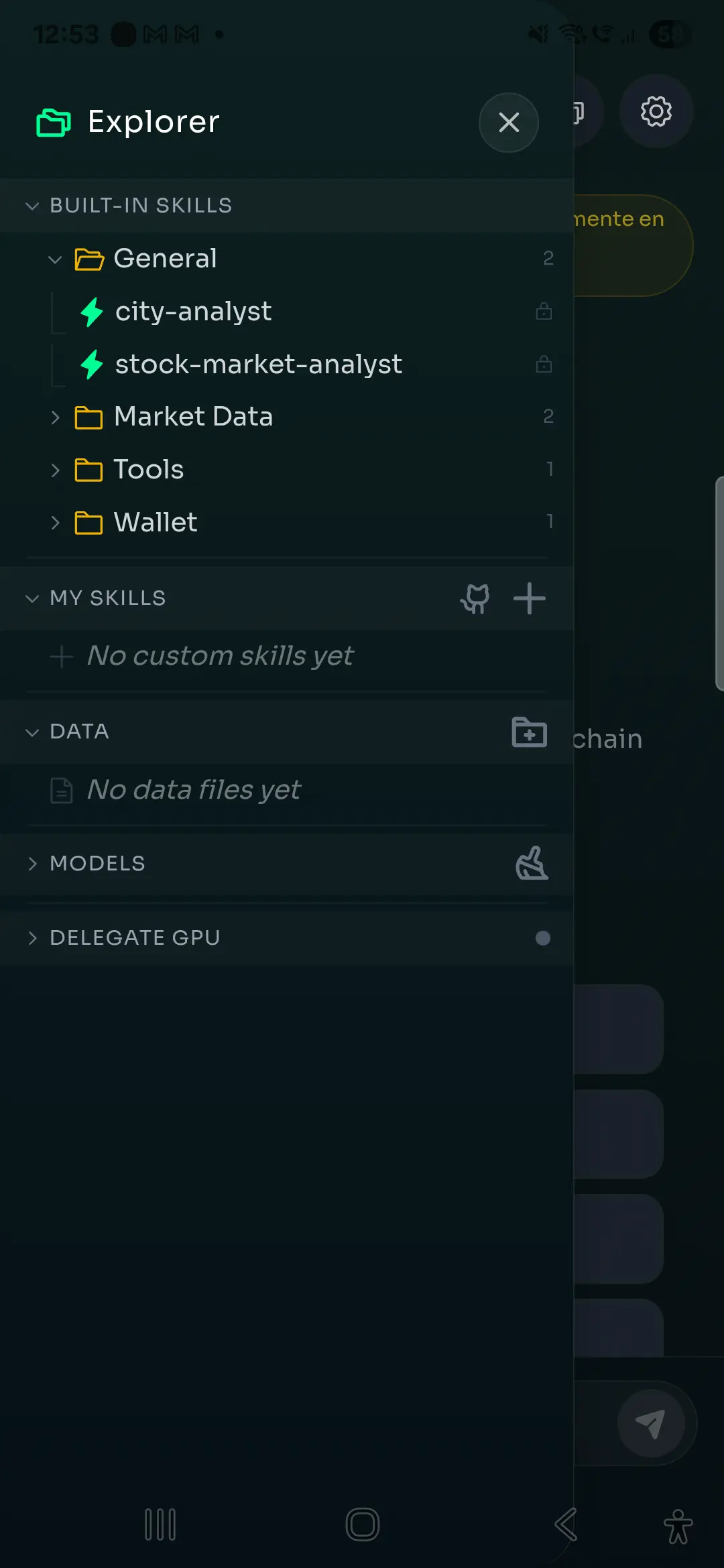 Skills explorer